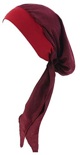 YONKOUNY Kopfbedeckung Chemo Damen Elegante Sommer Elastic Bandana Kopftuch Wrap Headscarf Beanie Hut Kopftuch Schal Turban für Haarverlust Krebs Chemotherapie (#4)
