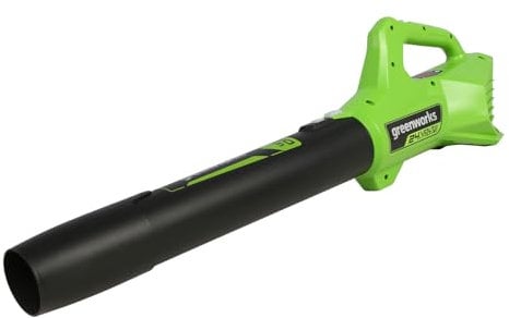 Greenworks G24ABII Soffiatore Foglie Assiale a Batteria, 145km/h, 9,08m³/min, SENZA Batteria 24V e Caricabatterie, Garanzia 3 Anni