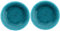 Potters Reactive Glaze Teal/Blue 21.5cm Melamine/Plastic Side Plates - Set (2)