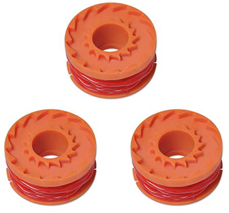 Strimmer Spool Compatible with Qualcast Worx Grass Trimmers Replace CGT183A, CGT18LA1, WA0004,WG150, WG151, WG152, WG153 by Poweka (Pack of 3)