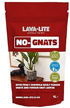 Lava-Lite No Gnats - Original Natural Fungus Gnat Killer for Houseplants,Soil &Compost] Child & Pet Safe]Cost Effective, Chemical Free Pest Control.