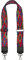 styleBREAKER Breiter Taschen Schulterriemen verstellbar mit Buntem Zick-Zack Muster, Wechsel Taschengurt, Karabiner, Unisex 02013026, Farbe:Rot-Violett-Blau
