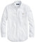 POLO RALPH LAUREN Men's Long Sleeve Classic Oxford Shirt, The Basic Blue/White Stripe, Medium