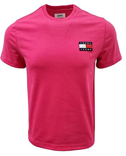 Tommy Hilfiger Tommy Jeans Graphic T-shirt à manches courtes pour homme, rose vif, XX-Large