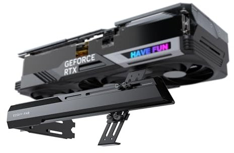 EZDIY-FAB GPU Holder Brace Graphics Card GPU Support Video Card Holder Bracket, Strenchable Structure, Video Card Sag Holder/Holster Bracket Support RX7990XTX, RTX4090-Black
