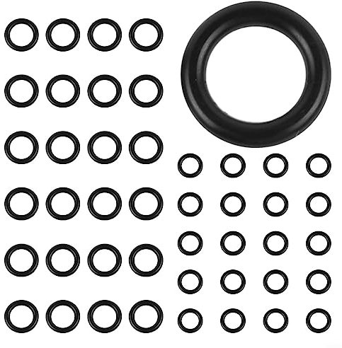 URPIZY 40Pcs 1/4 M22+3/8 Rubber O-Rings For Pressure Washer Hose Quick Disconnect Connector Tools Garden Water Connectors Parts