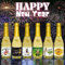 6x Piccolo 0,2l Geschenk zu Silvester Sekt 2025 Silvestergeschenk zum Jahreswechsel: happy new year | Viel Glück | Guten Rutsch | Prost Neujahr, Sekt Secco Beerenperlwein halbtrocken 8% vol.