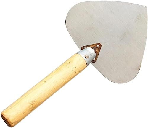 Putzkelle, Fugenkelle, Schwimmwerkzeug, langlebiger Manganstahl, herzförmige runde Schaufel, Verputzkelle, ideal für Wand, Boden, Putzkelle für Zuhause, Mauerwerk, Putzkelle