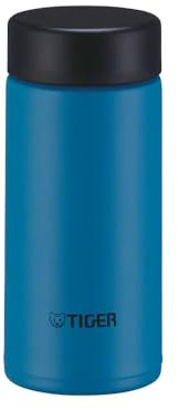 Bouteille isotherme Tiger MMP-W Tiny Easy-to-Carry, ultra légère, petites capacités, facile à laver, sans BPA, conservation froid 24h et chaud 12h, conçue au Japon (bleu océan, 200 mL)