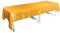 JIUERYY Tischdecke aus Satin für Hochzeitsbankett, Bankett, Veranstaltung, Taufe, Dekoration, Gelb, 250 x 350 cm