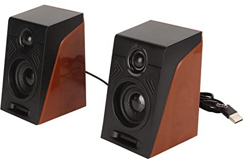 VBESTLIFE Altoparlanti per Computer, Altoparlanti Desktop HiFi con Bassi Profondi per PC Soundbar con Volume Regolabile, Ingresso Aux da 3,5 Mm, per TV Computer Portatili Telefoni