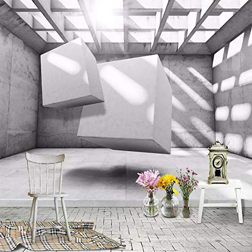 Vlies Fototapete Abstrakte Illusion 3D Effekt Tapete Wohnzimmer Schlafzimmer Wandbilder Wand 400cm×280cm(Breite x Höhe)