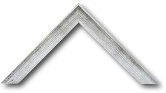 Bilderrahmen Silber 50x70-50x70 cm - Modern, Shabby, Vintage - Echt-Holz Rahmen - München