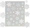 BETESSIN Aufkleber Weihnachten - 140 Stück Schneeflocken Aufkleber Weiß-Glitzer - Schneeflocken Deko Weihnachten - Selbstklebende Weihnachtssticker für Scrapbooking und Weihnachtsdeko zum Basteln