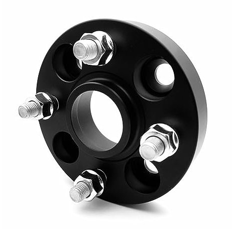 Bekuyu Spurverbreiterungsadapter PCD 4x114,3 CB 66,1mm Für Für Scala Für Samsung SM3 Geschmiedetes Aluminium 2 Stück (1 Paar)(Black 20mm 2PCS)