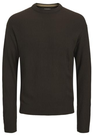 JJ REBEL Herren Jreblogan Knit Crew Neck Sn