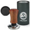 Gritty Blenders 51mm Coffee Tamper with Silicone Mat - Spring Loaded Barista Tamper with 30lbs Constant Pressure, Corrugated Base and Self-Leveling Flaps, Compatible with 51mm Portafilters