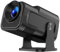 OKYUK Proyector 4K con Android 11, Full HD 1080P Mini Beamer, WiFi6 y Bluetooth 5.0, 180 ° giratorio para exteriores, proyector inteligente con pantalla de proyección para teléfono móvil/portátil