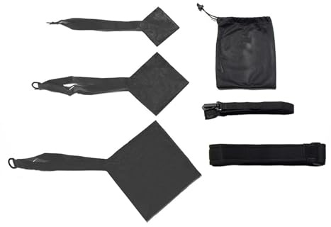 getuse Set di resistenza per paracadute da nuoto, per allenamento e rafforzamento della forza, in 3 misure (20 cm, 30 cm, 40 cm) e cintura in vita