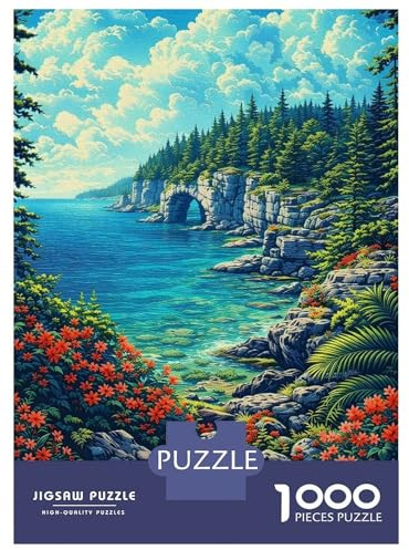 1000-Teile-Puzzle Für Teenager Bruce Peninsula National Park Puzzles Für Erwachsene Handspiel Geschenke Für Frauen Eltern-Kind-Interaktion 38x26cm/1000pcs