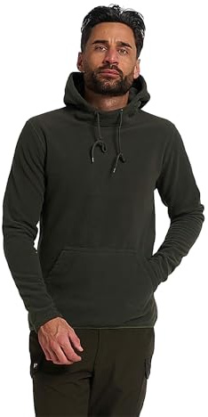 JACK PYKE Fieldman Fleece Hoodie for Men 250g – Warm, Lightweight, Water-Resistant Outdoor Pullover Hoodie with Drawstring Hood & Pocket – Perfect for Hunting, Fishing, Camping - Size S-3XL
