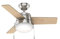 Hunter Fan Company, 59303, 36 inch Aker Brushed Nickel Ceiling Fan with LED Light Kit and Pull Chain