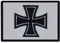 benobler FanShirts4u Aufnäher - EISERNE Kreuz - RITTERKREUZ - Fahne - 8 x 5,5cm - Flagge Wappen Bestickt Patch Badge Germany (Schwarze Umrandung)