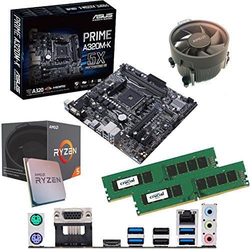 Ryzen 5 5500 3.6Ghz (Turbo 4.2Ghz) Six Core Twelve Thread CPU, TUF Gaming A520M-PLUS II Motherboard & 32GB 3000Mhz DDR4 RAM Pre-Built Bundle