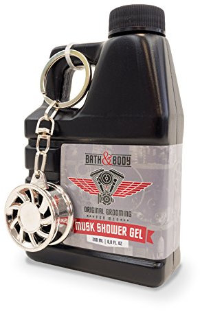 Duschgel für Männer im Deko-Kanister 200ml Bath & Body Services Auto Geschenk (Bath & Body Motor)