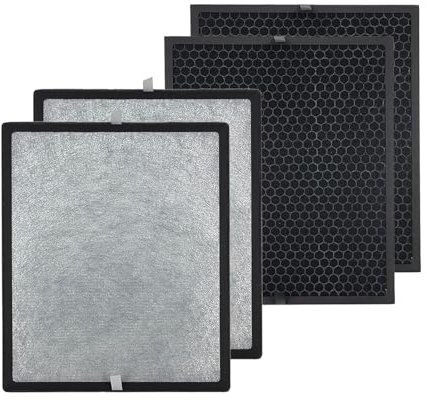 PUREBURG LV-PUR131 Replacement Filter Set Compatible with Levoit LV-PUR131 LV-PUR131S Air Purifiers Part LV-PUR131-RF,H13 HEPA (2+2)