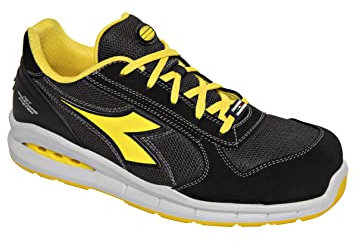 Utility Diadora - Scarpa da Lavoro Bassa Run Net AIRBOX Low S1P SRC per Uomo e Donna (EU 43), Alluminio Grigio Vento