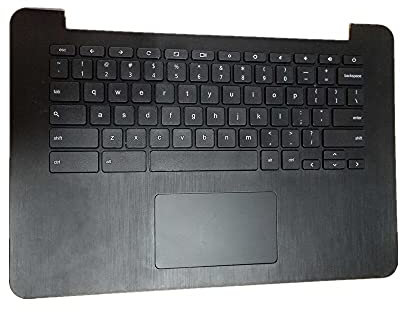 fqparts Replacement Laptop Upper Case Cover C Shell & Keyboard & Touchpad For ASUS Chromebook C300 C300MA C300SA Black US English Layout Small Enter Key Layout