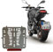 3D Carbon Design 1x Kennzeichenhalter 220 X 200 mm Rahmenlos 100% Edelstahl (Rostfrei) 0,8 dick - Mit Rückstrahler Reflektor ROT Für Motorrad Roller Traktor Anhänger Quad Krad Geländewagen LKW SUV