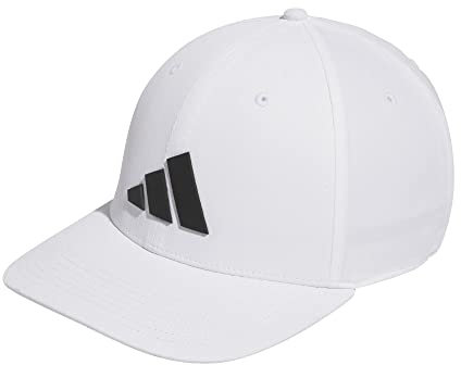 adidas Golf Standard Mens Tour Snapback Hat, White, OSFM