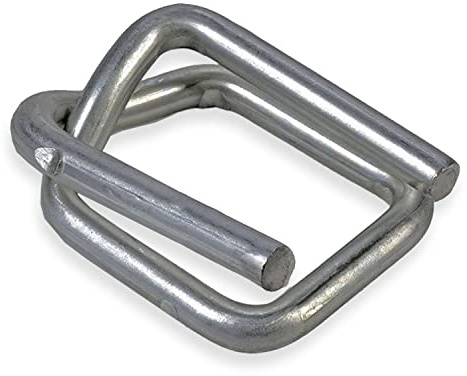 1.500 Stück 19mm Drahtverschlussklemmen | verzinkt | für 19mm Umreifungsband/Kraftband | Metallschnallen für Ladungssicherung | Verschlussklemmen für Bandspanner