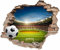 Fußball Wandtattoo Stadion - Loch in der Wand - Kino WM EM Deutschland (Fußball)
