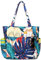 Kasgo Sac de Plage Femme, Poches Multiples Grand Sac Cabas Zippé Femme d'Été Pliable 17,5L Résistant à l'Eau Sac de Piscine Tote Bag pour Voyage Vacances Achats Feuille de Palme