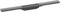 hansgrohe Fertigset Duschrinne RainDrain Flex, Abflussrinne 700mm, Bodenablauf Dusche kürzbar, Brushed Black Chrome