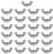 Disnace 25 Stück Flügelmuttern Edelstahl Wing Nut Rostfreie Schmetterlingsmuttern Set zur Universellen Nutzung Schwerlast Zertifizierter Standard Flügelmutter für Anlagen DIY Tools Silber (M8)