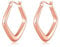 Philip Jones Rose Gold Plated Medium Chunky Hoop Earrings