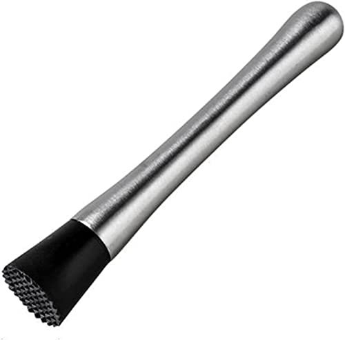 YSTrillion Pilon à Glace,25CM Pilon à Cocktail en Acier Inoxydable,Pilon Cocktail De Bar pour Concasser des Glaçons Mojito Cuisine Bar Restaurant