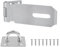 Yeepeo Lucchetto Haspe da 5 pollici, in acciaio inox 304, serratura di sicurezza, con viti, lucchetto per lucchetto, armadi, cancelli (L×W=137×39mm)