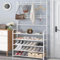 X CLICK Schuhschrank, Schlafzimmer, Stehgarderobe, Schuhregal, Eingangsbereich, Eingangsbereich, Kleiderschrank, Schuhschrank, Weiß, 170 x 80 x 25,5 cm