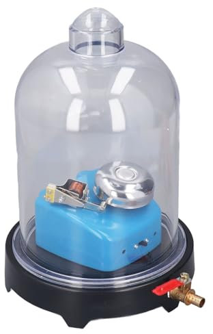 Pot à Cloche Sous Vide avec Base, Chambre à Vide avec Pompe, Pot en Plastique de Laboratoire, Outil Expérimental Scientifique de Physique Sonore pour Expérience de