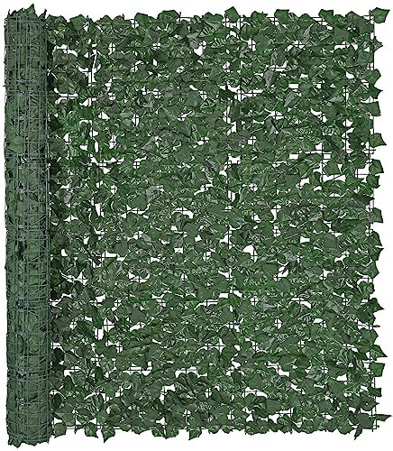 VEVOR Siepe Artificiale 150x249 cm Recinzione Privacy Edera Artificiale Recinzione Privacy Rete Giunto Rinforzato Decorativo Foglie Finte per Giardino, Cortile, Balcone, Terrazza