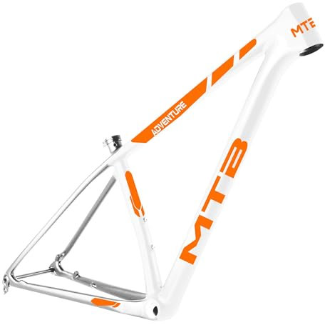 Generico Kit 7 Adesivi Stickers Bici Protezione Decal Universale Telaio Bicicletta MTB Mountain Bike Corsa Ciclo Cross Fat Bike Downhill elettrica Frame MTB Adventure cod.2395 (035 Arancione)