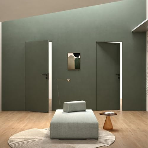 XREVERx Porta Filo Muro Battente Reversibile, Telaio e Porta Personalizzabili, Apertura Destra/Sinistra, Misure Standard (Bianco (Verniciabile), cm 80 x 210)