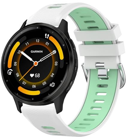 AK für Garmin Venu 3 Armband/Garmin Venu 2 Armband/Garmin Forerunner 255 265 Armband Herren Damen, 22mm Quick Release Silikon Uhrenarmband Sport Ersatzarmbänder für Garmin Vivoactive 4 Armband