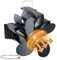Focenat Ventilatore Magnetico a 4 Pale, Ventilatore da Camino, Ventola per Stufa a Legna, Ventilatore per Camino Dissipazione del Calore Domestico, Senza Elettricità, Alimentato Calore Ventola