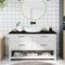 Iiaky Encimera de baño encimera Cocina Madera encimera baño Madera encimera Madera Maciza Madera Maciza tratada Gris Oscuro 140x40x4 cm